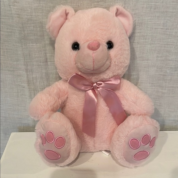 Pink Teddy Bear Plush Toy - Picture 1 of 3